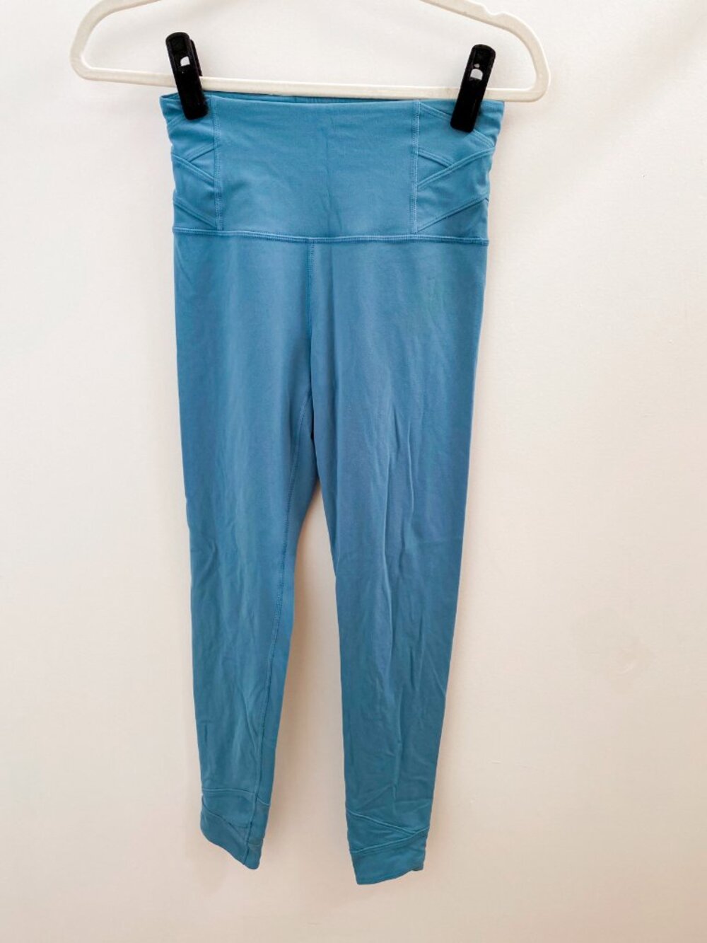 Athleta Teal Green Blue Elation Piroquette 7/8 Tight Leggings XS Used